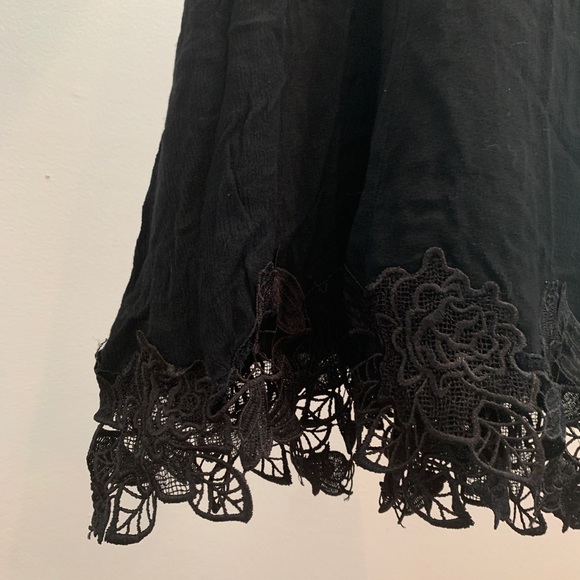 LULUS BLACK BABY DOLL MINI DRESS / COVERUP - Picture 3 of 5